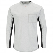 Long Sleeve FR Two-Tone Base Layer with Concealed Chest Pocket -